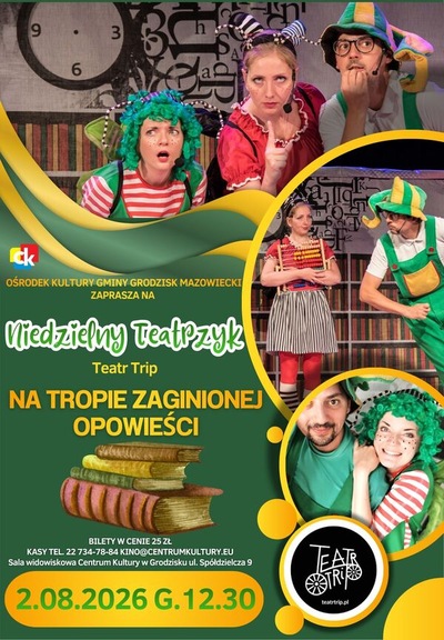 Slider - Spektakl: Niedzielny teatrzyk - "Na tropie zaginionej opowieści"