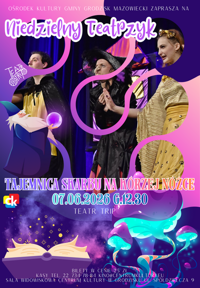 Slider - Spektakl: Niedzielny teatrzyk - "Tajemnica skarbu na kurzej nóżce"