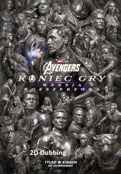 Slider - Film: AVENGERS: KONIEC GRY - WERSJA ROZSZERZONA - 2D dubbing