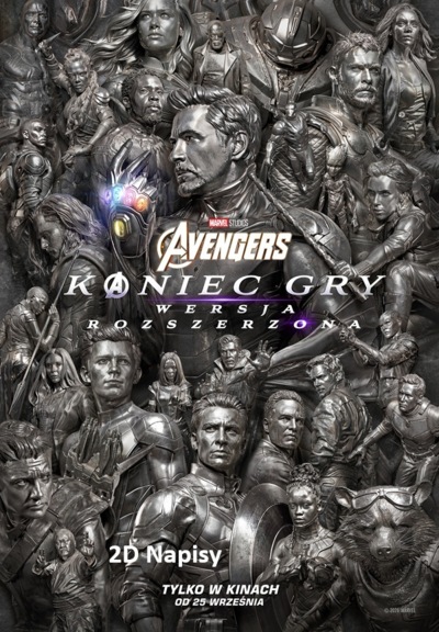 Slider - Film: AVENGERS: KONIEC GRY - WERSJA ROZSZERZONA - 2D napisy
