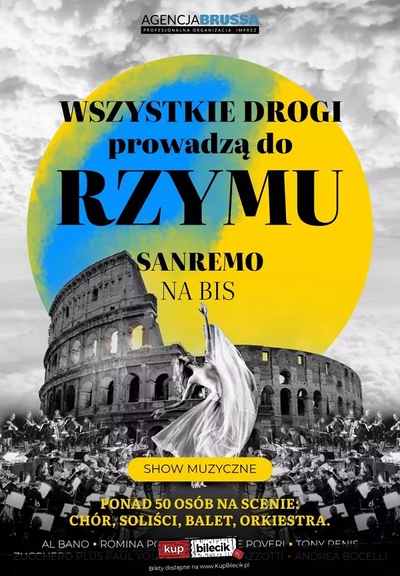 Slider - Koncert: WSZYSTKIE DROGI PROWADZĄ DO RZYMU - SANREMO NA BIS