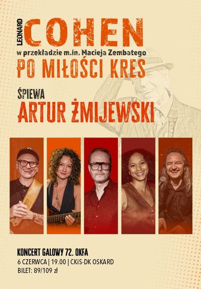 Slider - Koncert: Koncert galowy 72. OKFA Żmijewski / Cohen „Tańcz mnie po miłości kres”