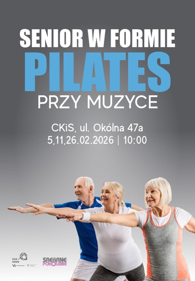 Slider - Wydarzenie: SREBRNE POKOLENIE:  Senior w formie – pilates przy muzyce - Luty