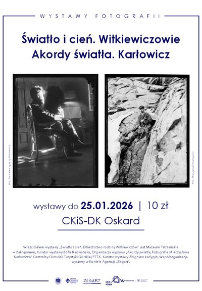 Slider - Wystawa: Wystawy fotografii: „Światło i cień. Witkiewiczowie” / „Akordy światła. Karłowicz”