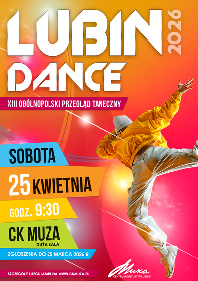 Slider - Wydarzenie: XIII Ogólnopolski Przegląd Taneczny Lubin Dance 2026