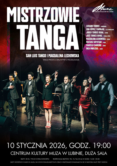 Slider - Koncert: MISTRZOWIE TANGA : San Luis Tango i Magdalena Lechowska  