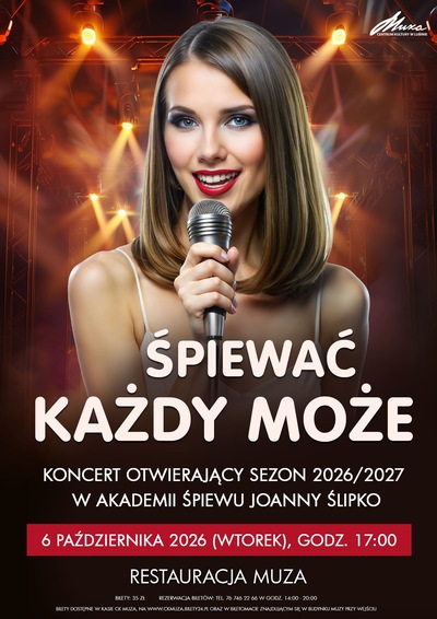 Slider - Koncert:  Śpiewać każdy może – koncert inauguracyjny Akademii Śpiewu