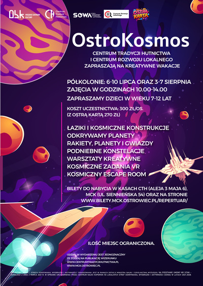 Slider - Wydarzenie: OstroKosmos (Turnus 3-7 sieprnia)