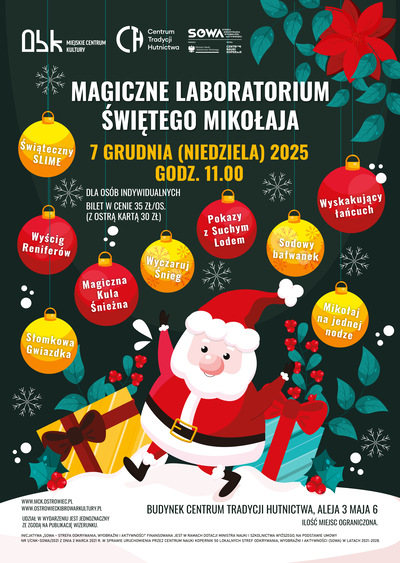 Slider - Wydarzenie: Magiczne Laboratorium Świętego Mikołaja