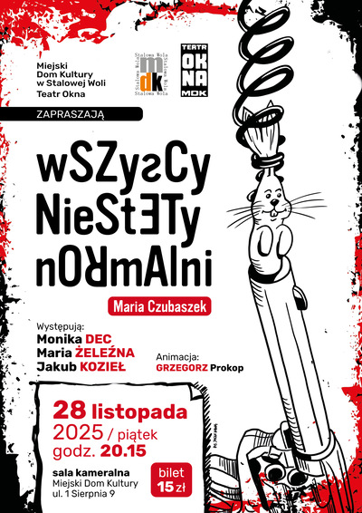 Slider - Spektakl: Wszyscy niestety normalni 