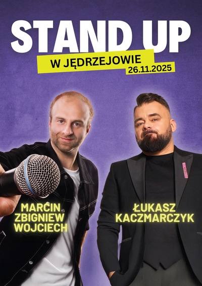 Slider - Wydarzenie: Stand-up Łukasz Kaczmarczyk i Marcin Zbigniew Wojciech