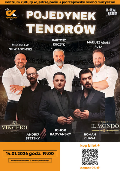 Slider - Koncert: Pojedynek Tenorów: Tenorzy Vincero & Tenorzy IL Mondo