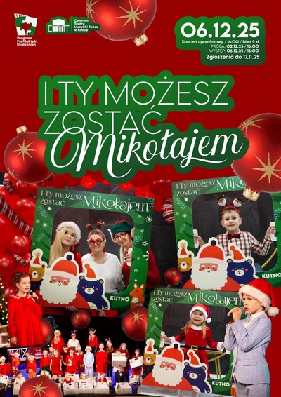 Slider - Wydarzenie: I Ty możesz zostać Mikołajem