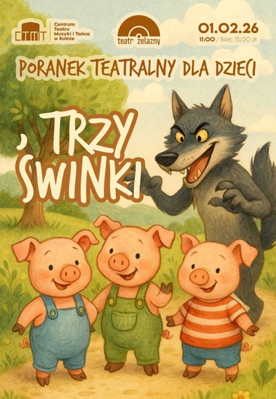 Slider - Spektakl: Poranek teatralnyn "Trzy świnki"