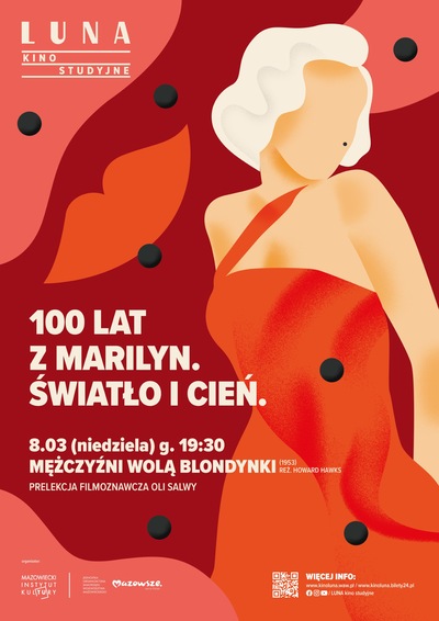 Slider - Film: 100 LAT Z MARILYN. ŚWIATŁO I CIEŃ | MĘŻCZYŹNI WOLĄ BLONDYNKI (1953) | prelekcja filmoznawcza Oli Salwy przed 