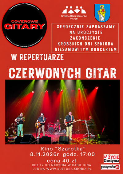 Slider - Koncert: Coverowe Gitary w repertuarze CZERWONYCH GITAR