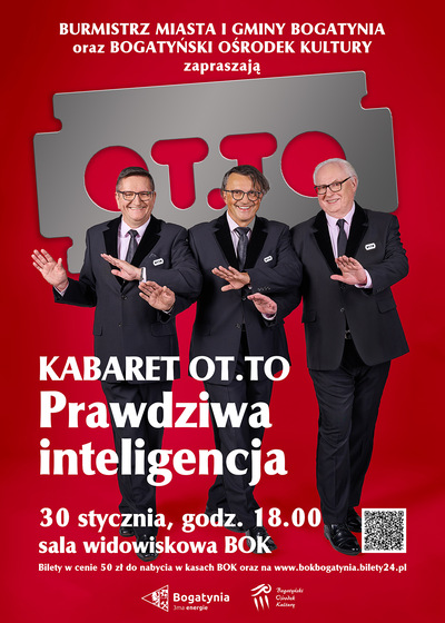 Slider - Wydarzenie: Kabaret OT.TO "Prawdziwa inteligencja"