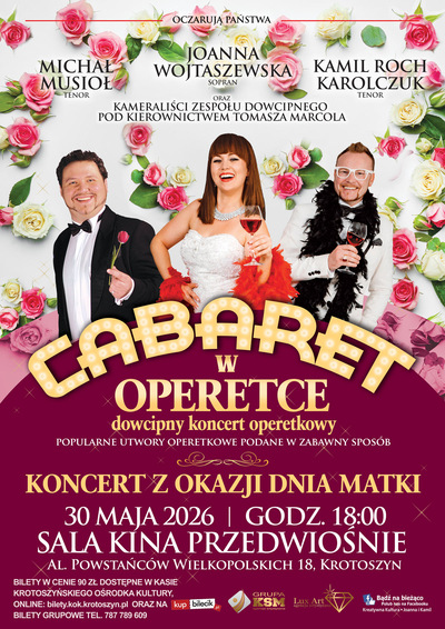 Slider - Koncert: Cabaret w Operetce - dowcipny koncert operetkowy z okazji Dnia Matki
