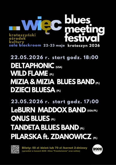 Slider - Koncert: Więc Blues Meeting Festival Krotoszyn 2026