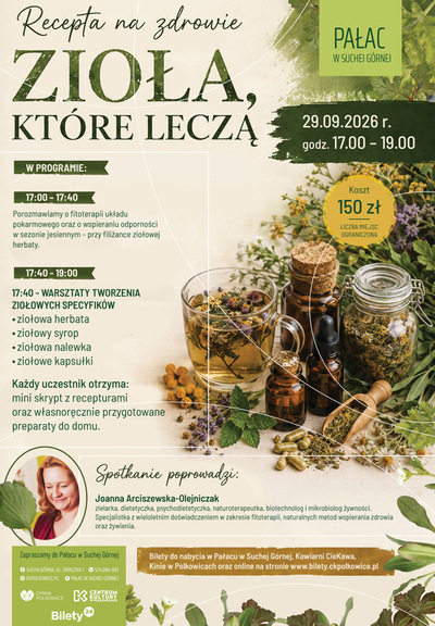 Slider - Wydarzenie: Recepta na zdrowie - Zioła, które leczą