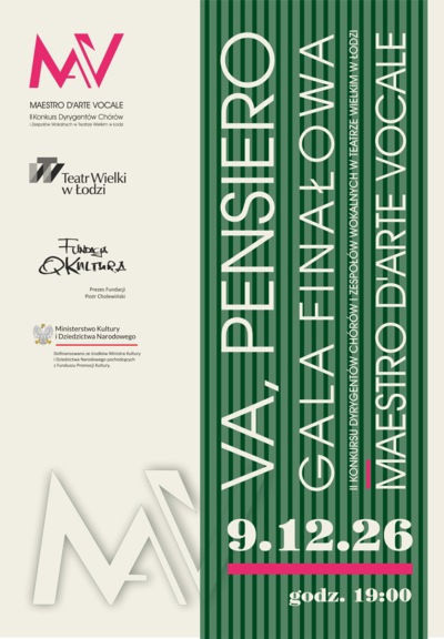 Slider - Koncert: GALA FINAŁOWA II KONKURSU DYRYGENTÓW CHÓRÓW MAESTRO D'ARTE VOCALE