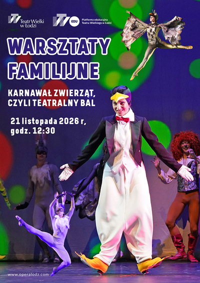 Slider - Wydarzenie: KARNAWAŁ ZWIERZĄT - CZYLI TEATRALNY BAL