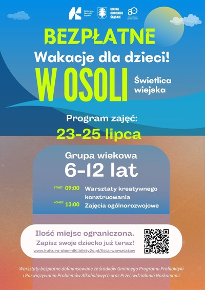 Zajęcia: OSOLA - WAKACJE 23.07.2025 - 25.07.2025