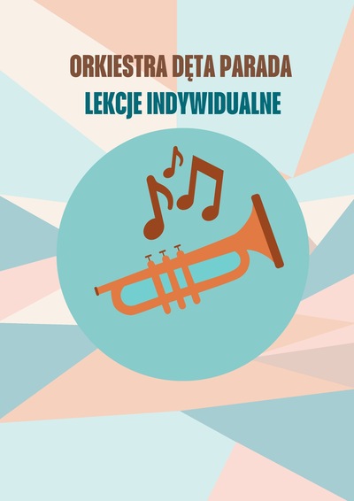 Grafika - plakat lekcje indywidualne PARADA