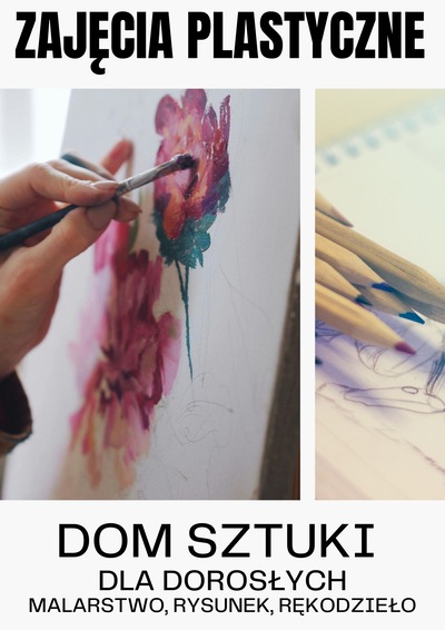 Plakat zajęć plastycznych