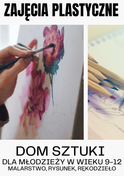 Plakat zajęć plastycznych