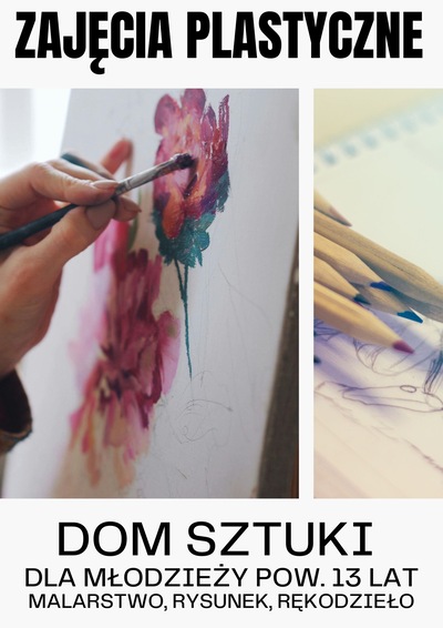 Plakat zajęć plastycznych