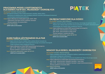 SZACHY DLA DZIECI, MŁODZIEŻY I DOROSŁYCH - NOWY NABÓR