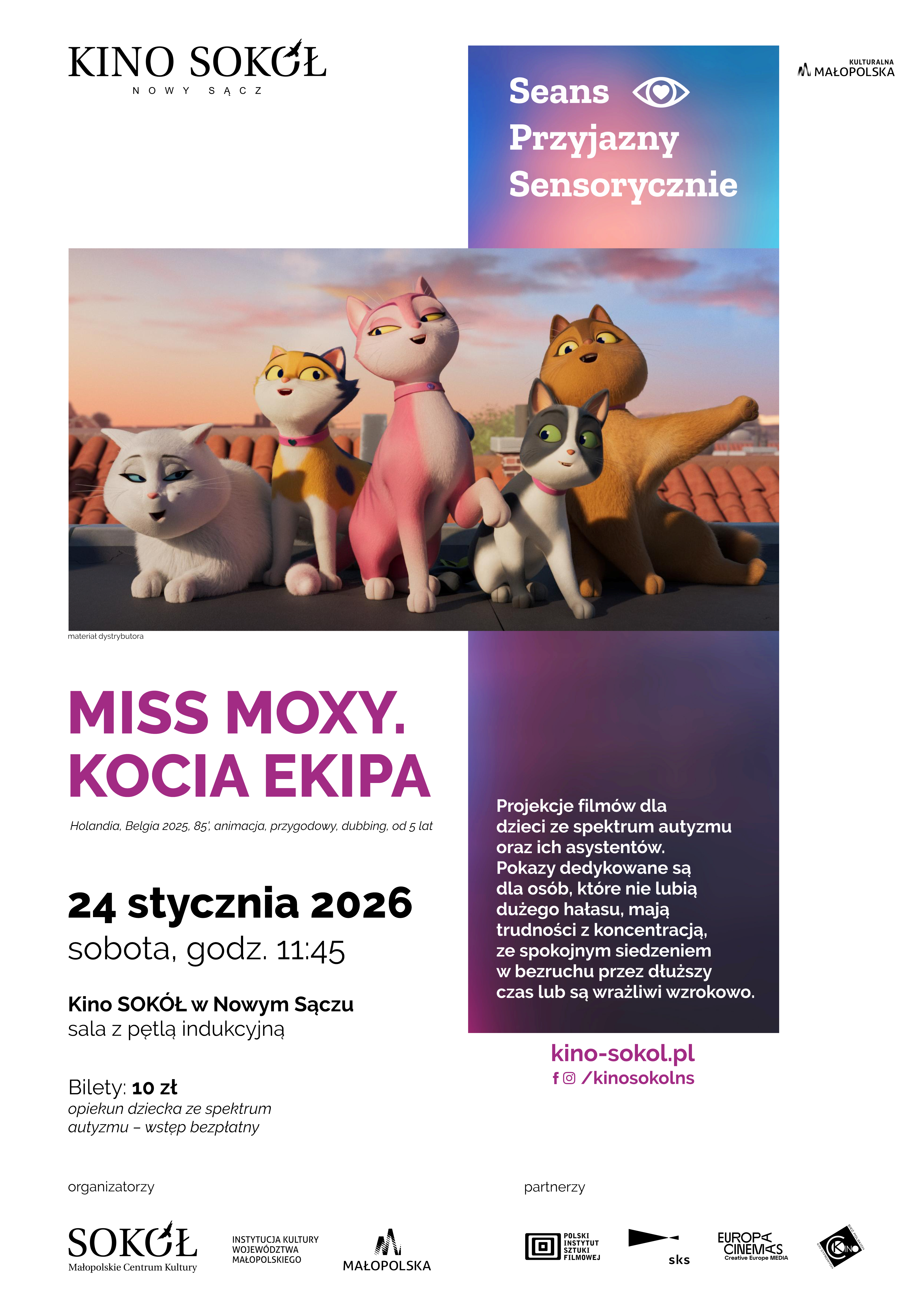 MISS MOXY. KOCIA EKIPA - seans przyjazny sensorycznie