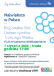 Bilety na: WYKŁAD DLA SŁUCHACZY UNIWERSYTETU TRZECIEGO WIEKU / 
