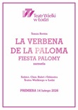 Bilety na: LA VERBENA DE LA PALOMA. FIESTA PALOMY - I PREMIERA